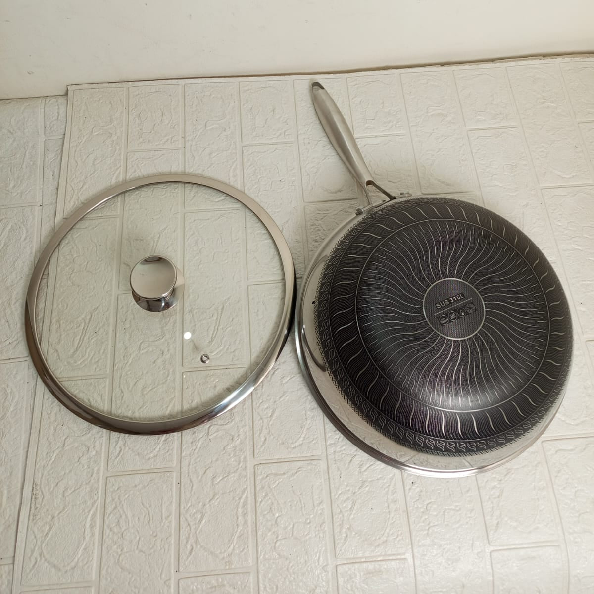 Double Side Laser Coating Pan-36cm