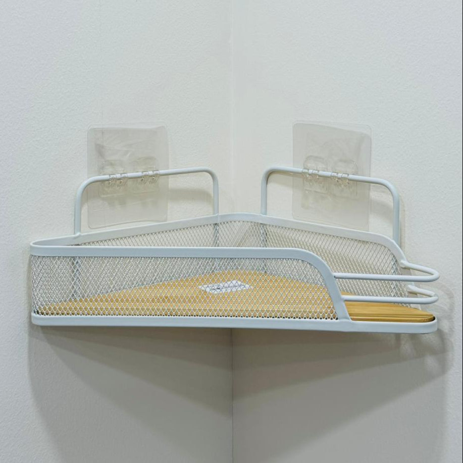 Metal Corner Rack -White