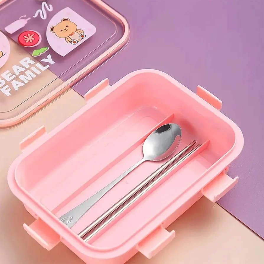 3-Compartment Stainless Steel Lunch Box