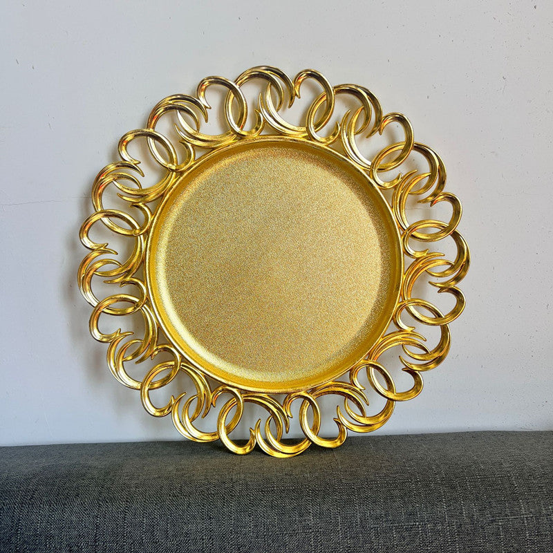 Golden Charger Plate Design 01