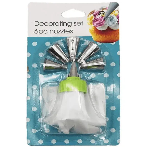 Cake Decorating Nozzle with Piping Bag