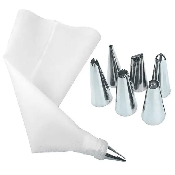 Cake Decorating Nozzle with Piping Bag