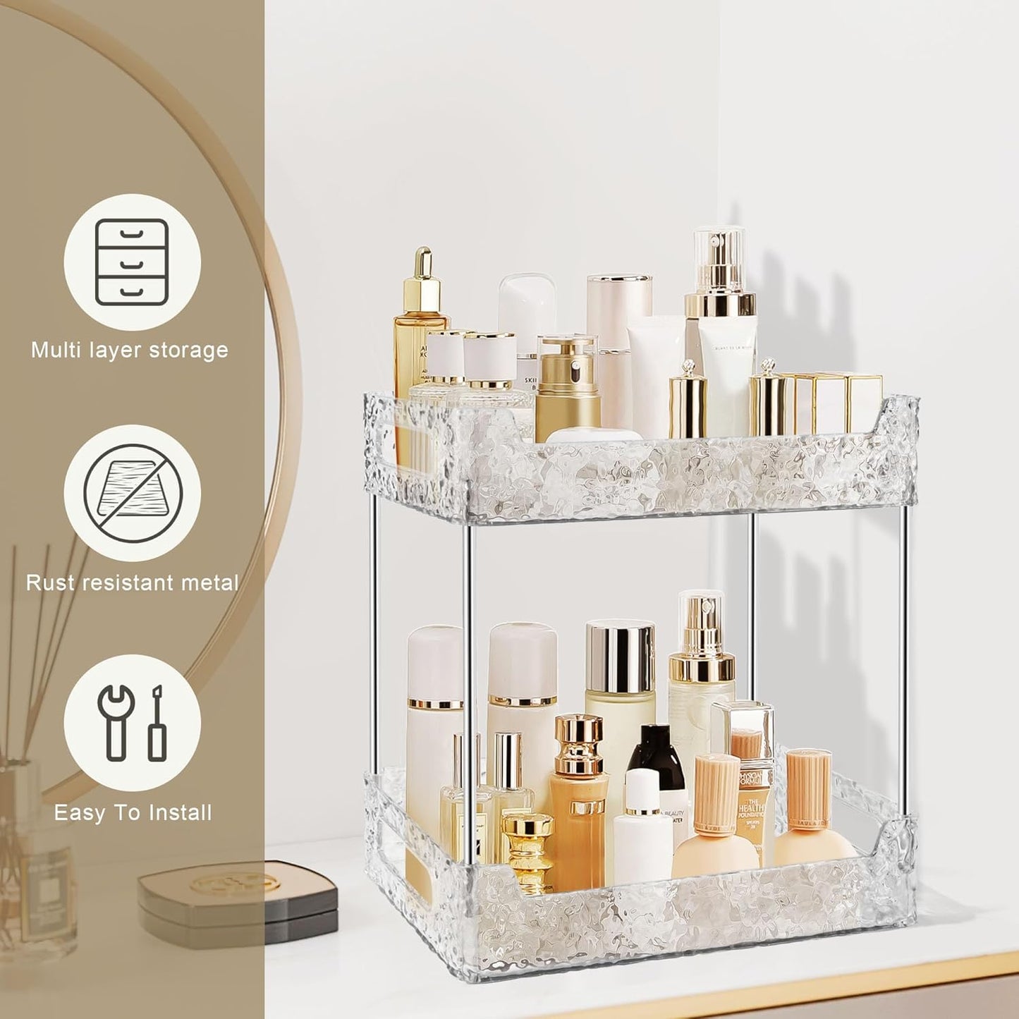 2 Tier Countertop Storage Organizer