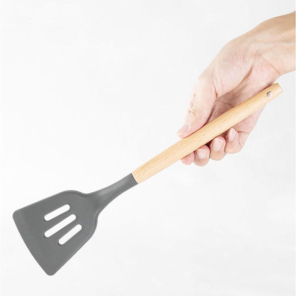 Wooden Handle Nonstick Flipper