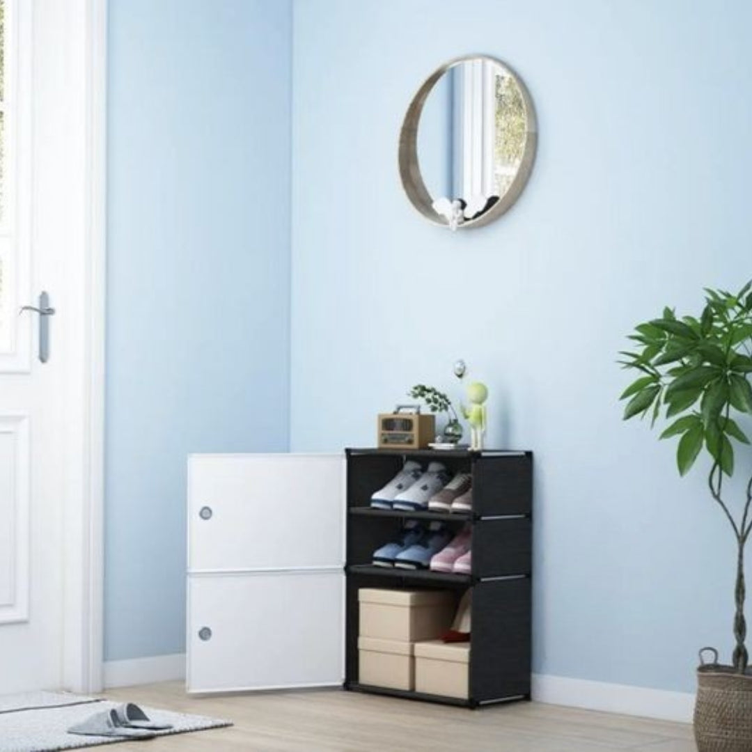 2 Door Portable Shoe Rack