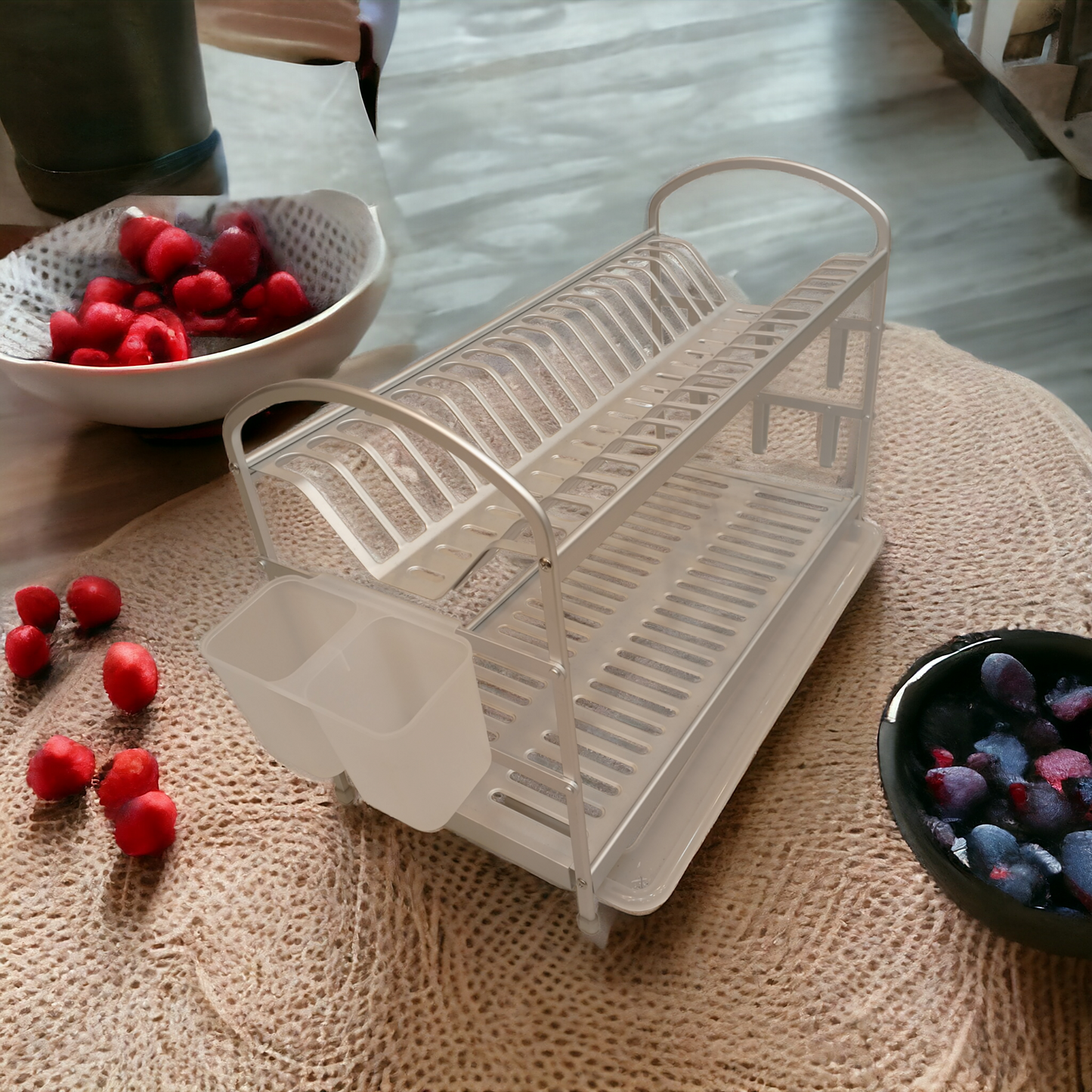 Aluminium 2 Layer Kitchen Rack