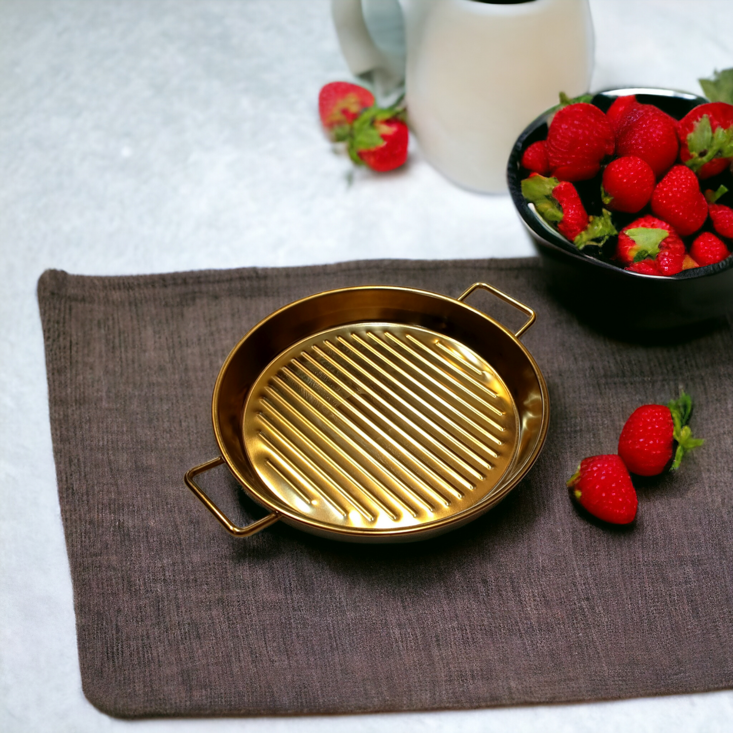 Round Gold Grill Plate (20cm)