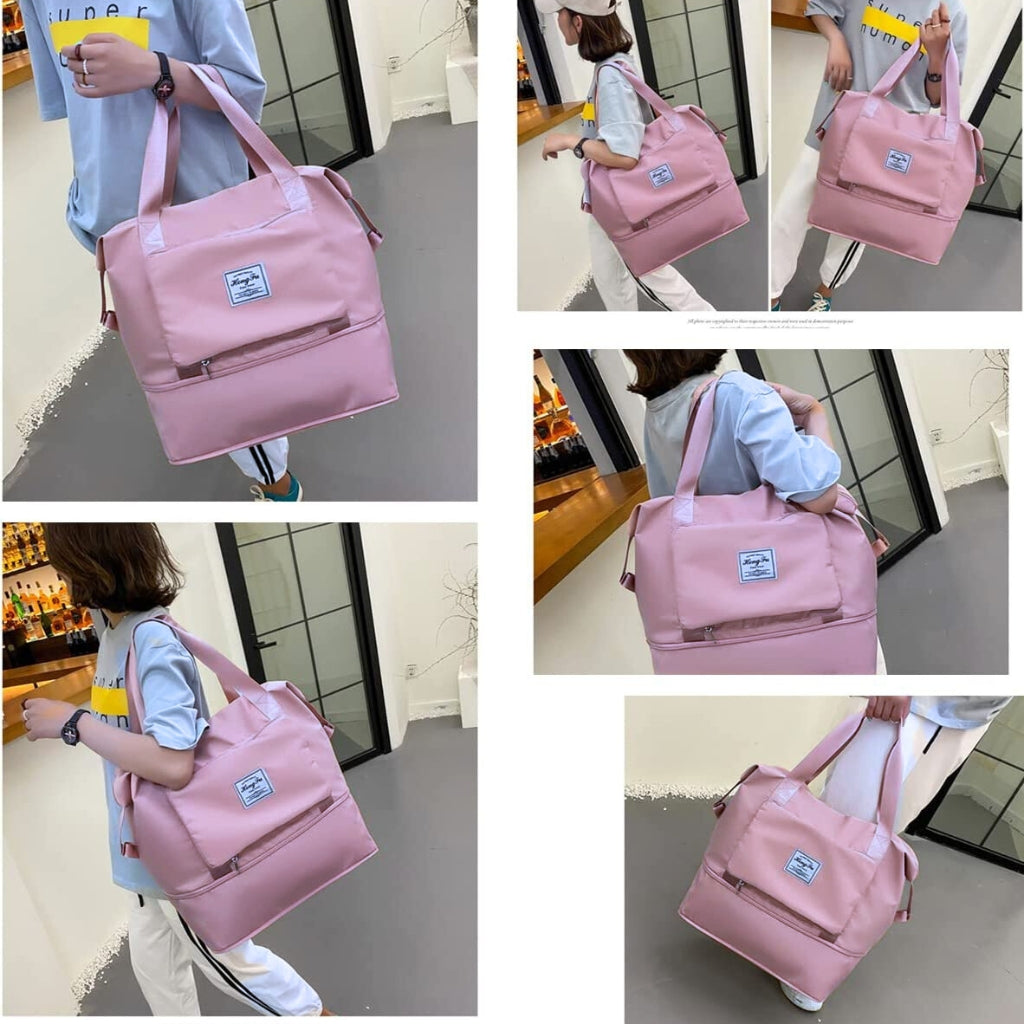 Large Capacity Travel Storage Bag (Light Pink)