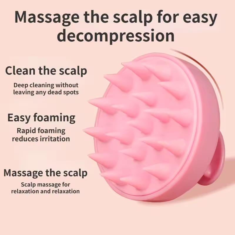 Silicone Shampoo Scalp Hair Brush