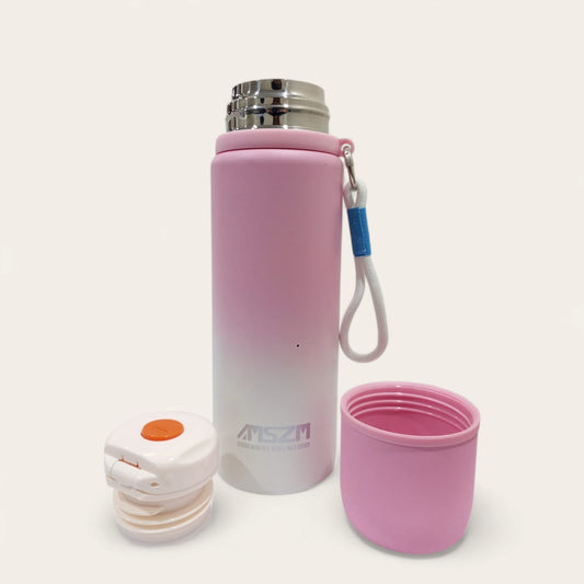 Double-Wall Stainless Steel Water Bottle-Pink