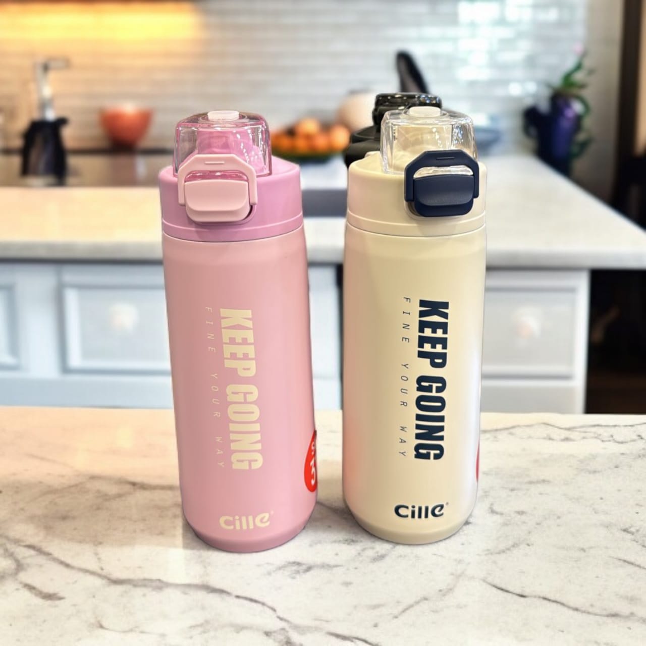 Cille Vaccum Stainless Steel Water Bottle